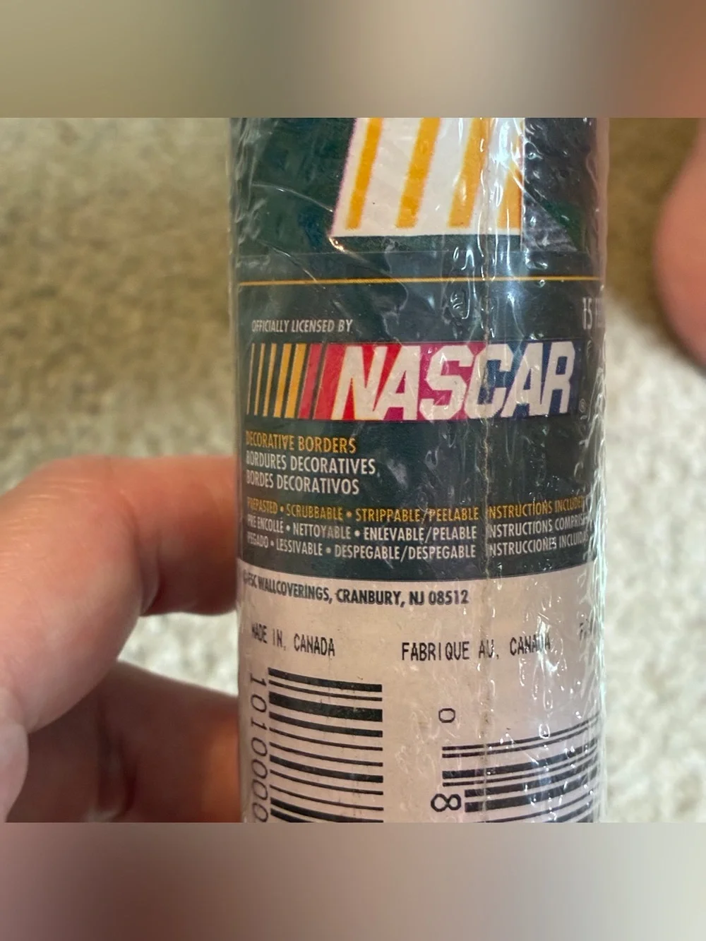 Vtg Unused NASCAR Wallpaper Border Cars Auto Racing Collectible Deco Bundle Of 2
